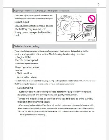 toyota prius alpha 2017-2018 owners manual in english